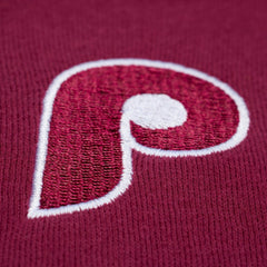 Philadelphia Phillies Mitchell & Ness Women's Script Sweatshirt - Burgundy Sweatshirts