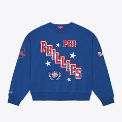 Philadelphia Phillies Mitchell & Ness Women's Pep Rally Sweatshirt - Royal Sweatshirts