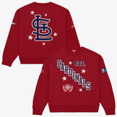 St. Louis Cardinals Mitchell & Ness Women's Pep Rally Sweatshirt - Red Sweatshirts