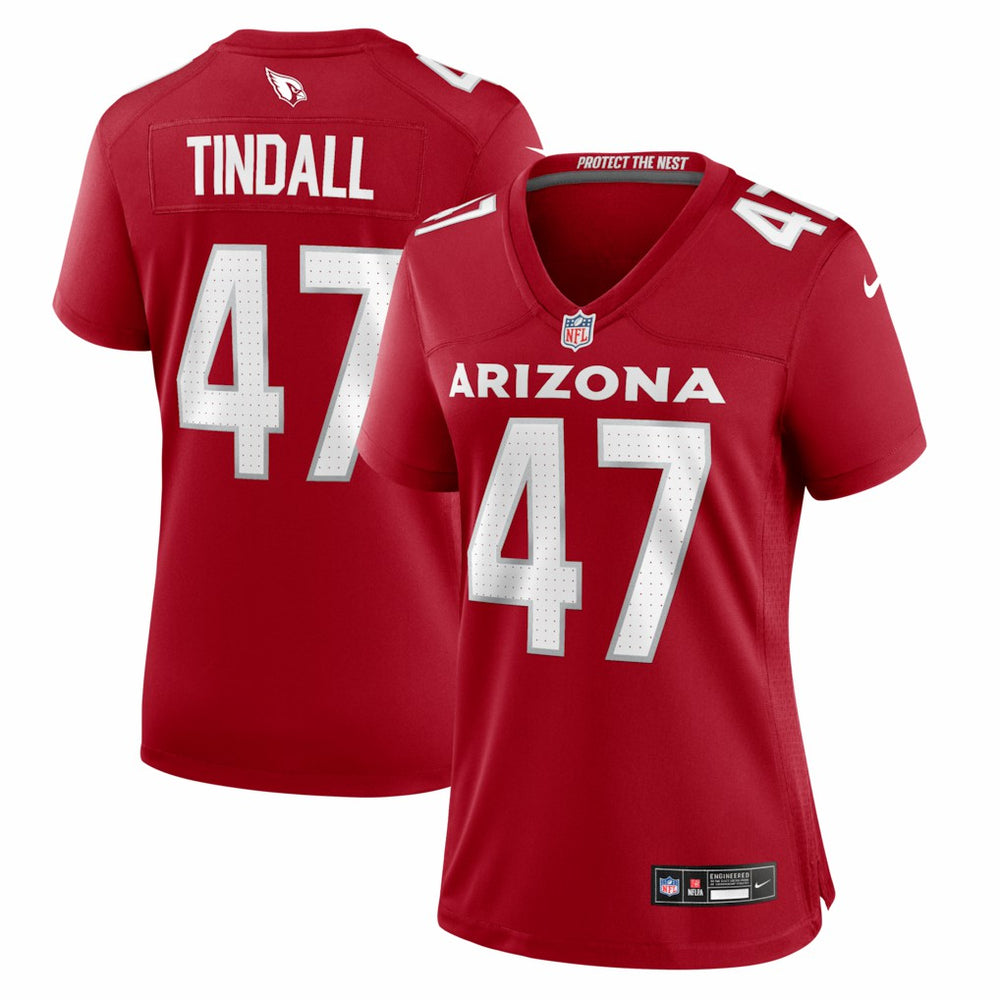 NFL Channing Tindall Arizona Cardinals Women's Team Game Jersey - Cardinal