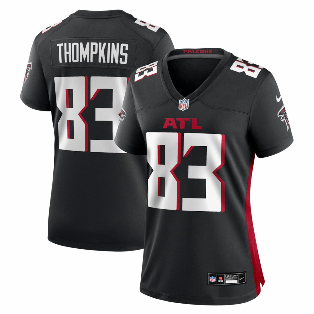NFL Deven Thompkins Atlanta Falcons Women's Team Game Jersey - Black