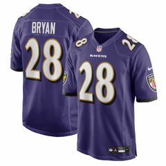 NFL Taven Bryan Baltimore Ravens Team Game Jersey - Purple