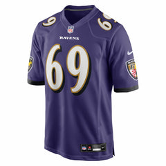 NFL Josh Tupou Baltimore Ravens Team Game Jersey - Purple
