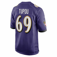NFL Josh Tupou Baltimore Ravens Team Game Jersey - Purple