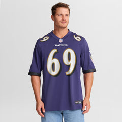 NFL Josh Tupou Baltimore Ravens Team Game Jersey - Purple