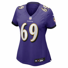 NFL Josh Tupou Baltimore Ravens Women's Team Game Jersey - Purple