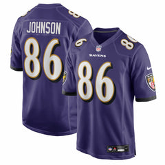 NFL Cornelius Johnson Baltimore Ravens Team Game Jersey - Purple