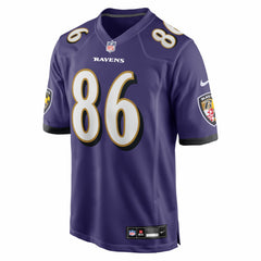NFL Cornelius Johnson Baltimore Ravens Team Game Jersey - Purple