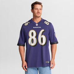 NFL Cornelius Johnson Baltimore Ravens Team Game Jersey - Purple