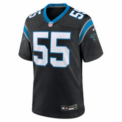 NFL Maema Njongmeta Carolina Panthers Team Game Jersey - Black
