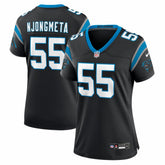 NFL Maema Njongmeta Carolina Panthers Women's Team Game Jersey - Black