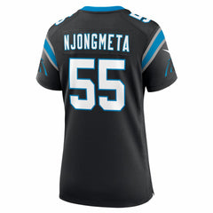 NFL Maema Njongmeta Carolina Panthers Women's Team Game Jersey - Black