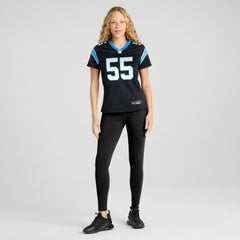 NFL Maema Njongmeta Carolina Panthers Women's Team Game Jersey - Black