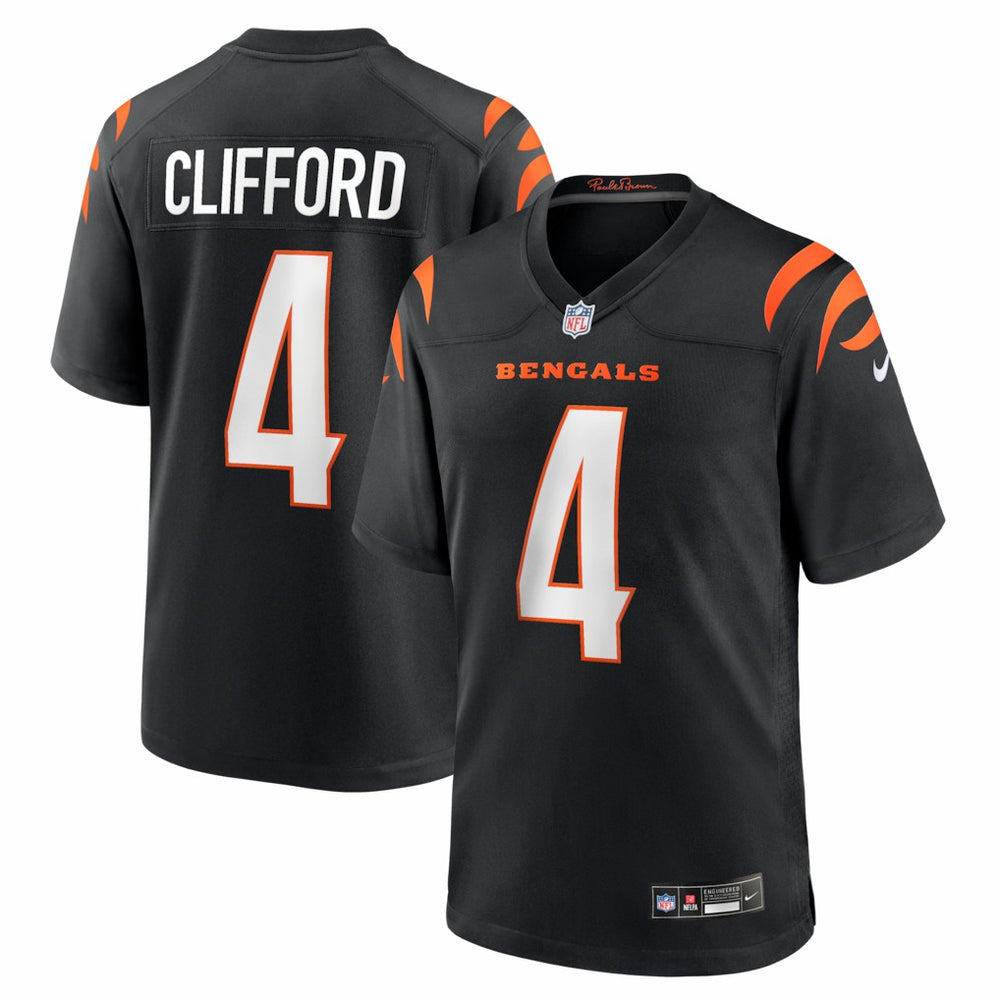 NFL Sean Clifford Cincinnati Bengals Team Game Jersey - Black