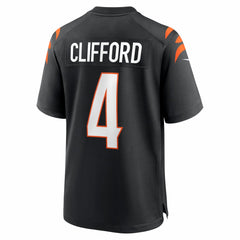 NFL Sean Clifford Cincinnati Bengals Team Game Jersey - Black