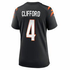 NFL Sean Clifford Cincinnati Bengals Women's Team Game Jersey - Black