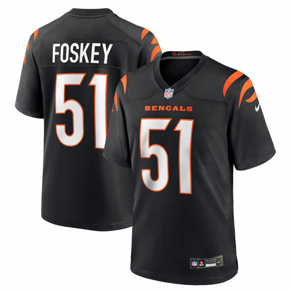 NFL Isaiah Foskey Cincinnati Bengals Team Game Jersey - Black