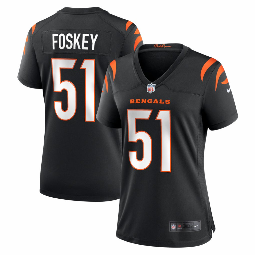 NFL Isaiah Foskey Cincinnati Bengals Women's Team Game Jersey - Black