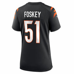 NFL Isaiah Foskey Cincinnati Bengals Women's Team Game Jersey - Black