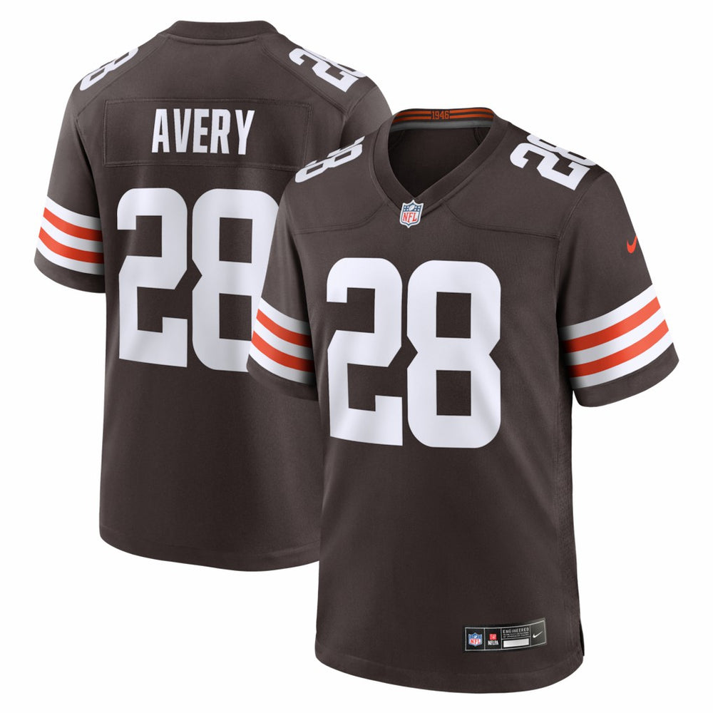 NFL Tre Avery Cleveland Browns Team Game Jersey - Brown