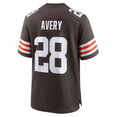NFL Tre Avery Cleveland Browns Team Game Jersey - Brown