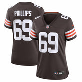 NFL Tyre Phillips Cleveland Browns Women's Team Game Jersey - Brown