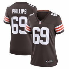 NFL Tyre Phillips Cleveland Browns Women's Team Game Jersey - Brown