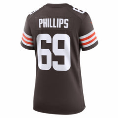 NFL Tyre Phillips Cleveland Browns Women's Team Game Jersey - Brown