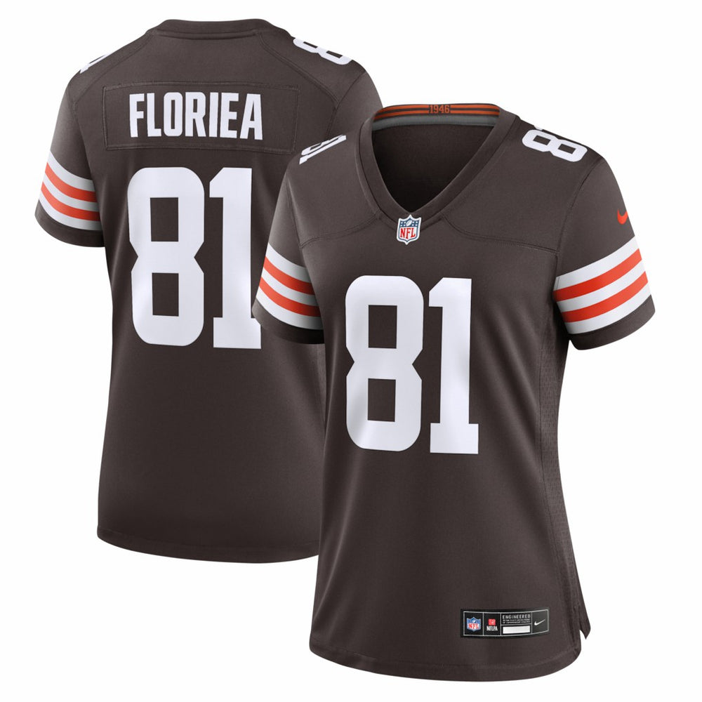 NFL Luke Floriea Cleveland Browns Women's Team Game Jersey - Brown