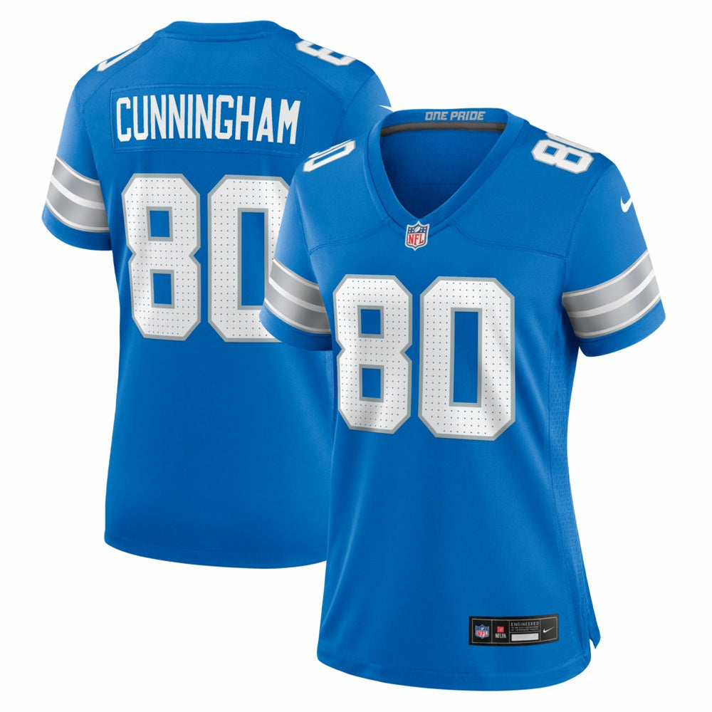 NFL Malik Cunningham Detroit Lions Women's Team Game Jersey - Blue