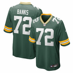 NFL Brant Banks Green Bay Packers Team Game Jersey - Green