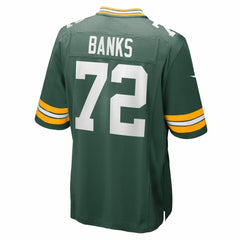 NFL Brant Banks Green Bay Packers Team Game Jersey - Green