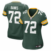 NFL Brant Banks Green Bay Packers Women's Team Game Jersey - Green
