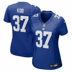 NFL Younghoe Koo New York Giants Women's Team Game Jersey - Royal