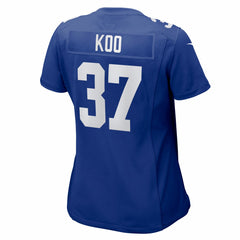 NFL Younghoe Koo New York Giants Women's Team Game Jersey - Royal
