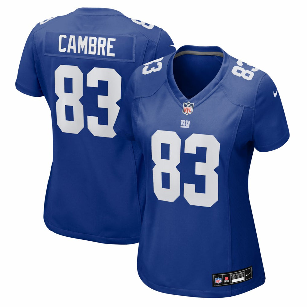 NFL Dalen Cambre New York Giants Women's Team Game Jersey - Royal