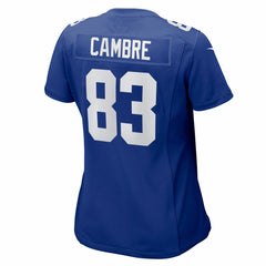 NFL Dalen Cambre New York Giants Women's Team Game Jersey - Royal