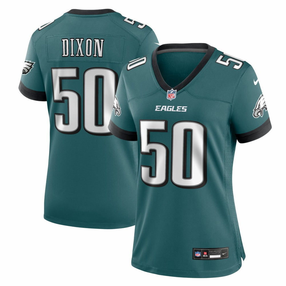 NFL Lance Dixon Philadelphia Eagles Women's Team Game Jersey - Midnight Green