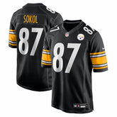 NFL Matt Sokol Pittsburgh Steelers Team Game Jersey - Black