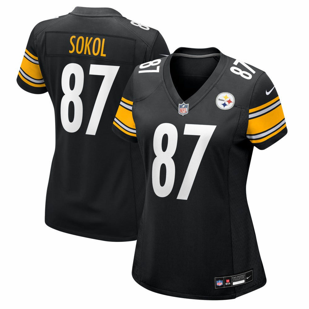 NFL Matt Sokol Pittsburgh Steelers Women's Team Game Jersey - Black