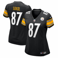 NFL Matt Sokol Pittsburgh Steelers Women's Team Game Jersey - Black