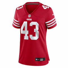 NFL Messiah Swinson San Francisco 49ers Women's Team Game Jersey - Scarlet