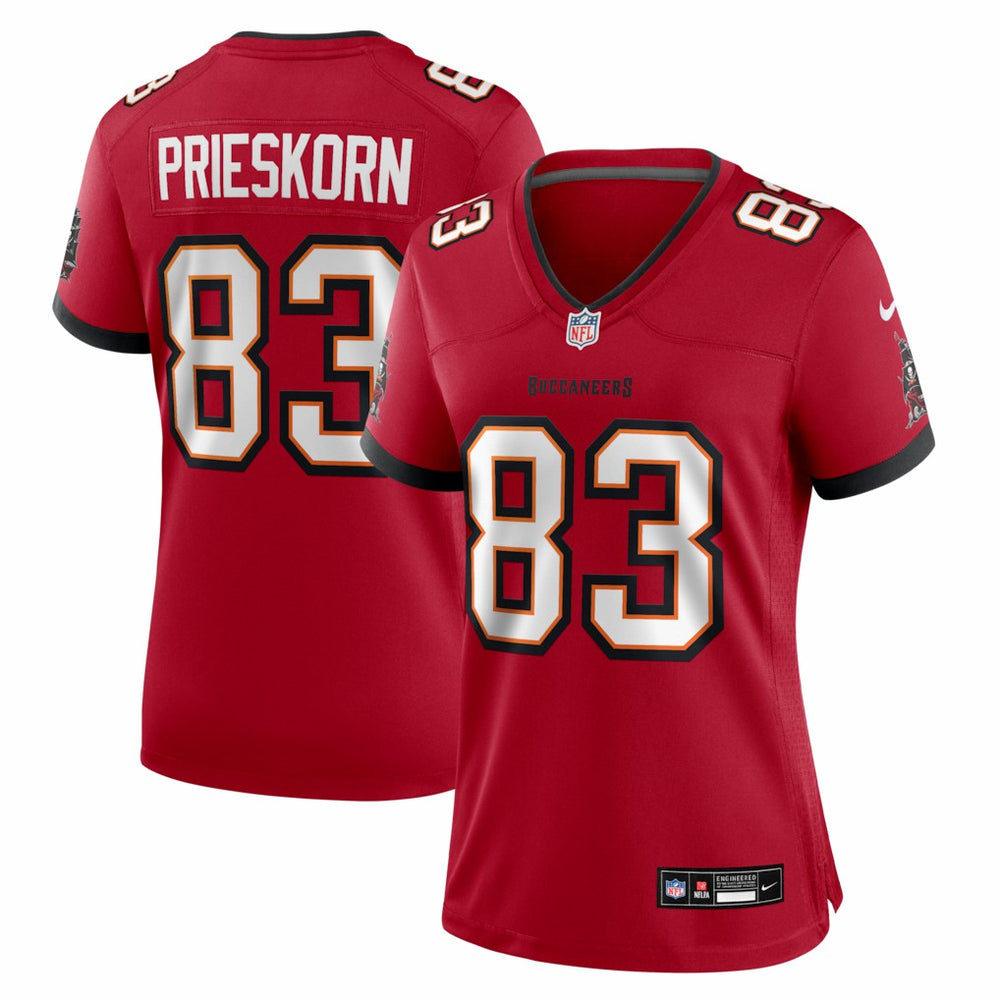 NFL Caden Prieskorn Tampa Bay Buccaneers Women's Team Game Jersey - Red