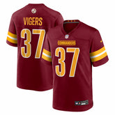 NFL Car'lin Vigers Washington Commanders Team Game Jersey - Burgundy