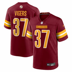 NFL Car'lin Vigers Washington Commanders Team Game Jersey - Burgundy