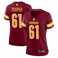 NFL Tyler Cooper Washington Commanders Women's Team Game Jersey - Burgundy