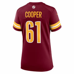 NFL Tyler Cooper Washington Commanders Women's Team Game Jersey - Burgundy
