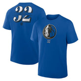 Cooper Flagg Dallas Mavericks In The Paint Name & Number T-Shirt Blue