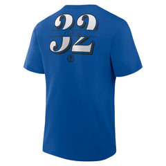 Cooper Flagg Dallas Mavericks In The Paint Name & Number T-Shirt Blue
