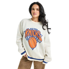 New York Knicks Terez Unisex Oversized Sweater Cream